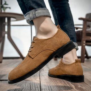 Genuine Suede Lace-up Shoes