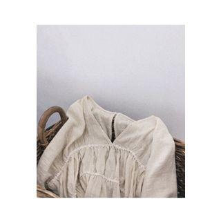 V-neck Cotton Tiered Top