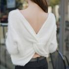 Twisted Back Sweater