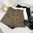 Asymmetrical High-waist Dress Skort