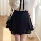 Chiffon A-line Miniskirt