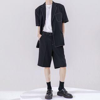 Stitch Short Sleeve Blazer / Dress Shorts