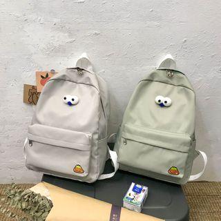 Eye-accent Nylon Backpack