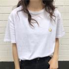 Crescent Print Short-sleeve T-shirt