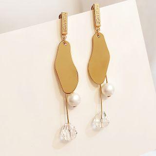 Embellished Drop Ear Stud 1 Pair - One Size