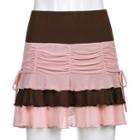 Layered Mini A-line Skirt