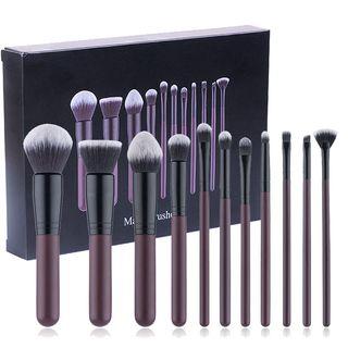 Set Of 11: Makeup Brush Set Of 11: Wine Red - One Size