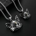 Cat Pendant Stainless Steel Necklace