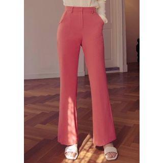 Vivid Color Boot-cut Dress Pants