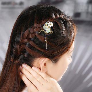 Gemstone Floral Headpiece As Shown In Figure - One Size