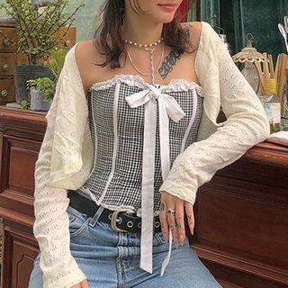 Tie Neck Strapless Top