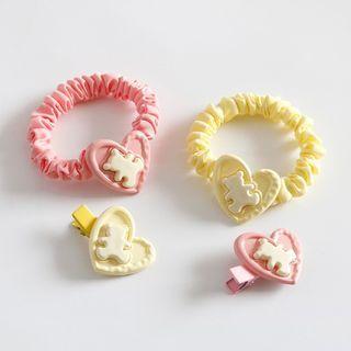 Bear Hair Tie / Hair Clip / Set