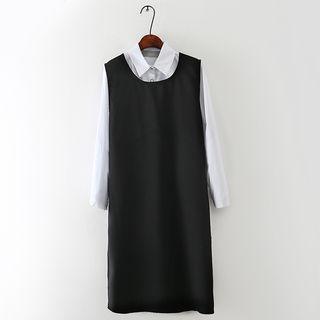 Set: Plain Shirt + Shift Tank Dress