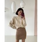 Pompom Perforated Sweater