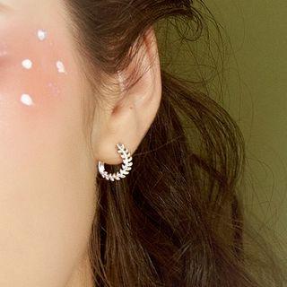 925 Sterling Silver Branches Earring As Shown In Figure - One Size