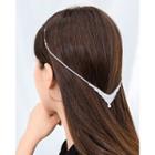 Rhinestone Two-way Wedding Hair Band Silver - One Size