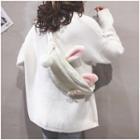 Ear Accent Furry Belt Bag