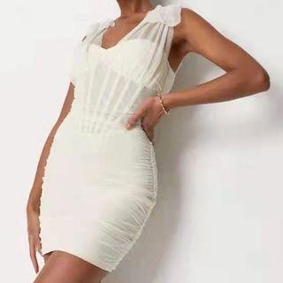 Sleeveless Mini Bodycon Corset Dress