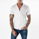Short-sleeve Perforated Shirt