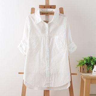 Tabbed-sleeve Shirt