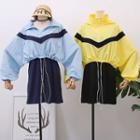 Set: Half-zip Dolman-sleeved Light Windbreaker + Tank Dress