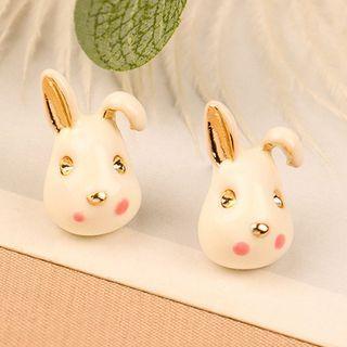 Rabbit Rhinestone Alloy Earring