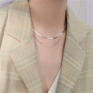 Layered Sterling Silver Choker