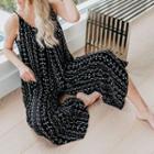 Spaghetti Strap Floral Print Wide Leg Jumpsuit