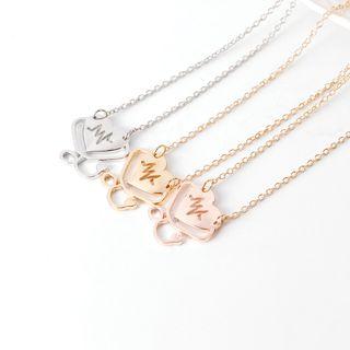 Ecg Line Necklace