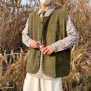 Pocket Corduroy Vest