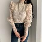 Flower Lace Top Almond - One Size