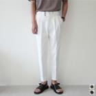 Belted Cuff-hem Chino Pants