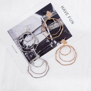Alloy Layered Hoop Earring