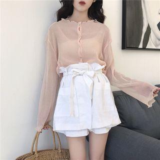Lettuce Edge Chiffon Blouse