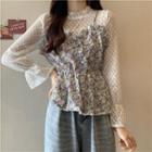 Inset Lace Top Floral Camisole