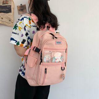 Transparent Pocket Plain Lightweight Backpack