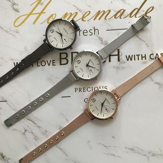 Oversized Milanese Strap Watch