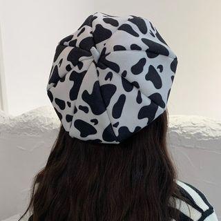 Milk-cow Pattern Beret