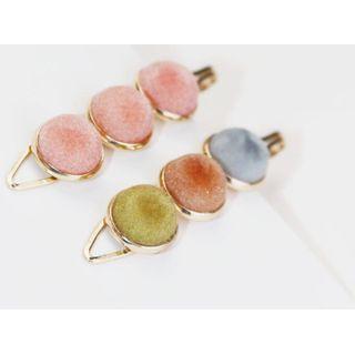 Velvet Bead Hair Clip