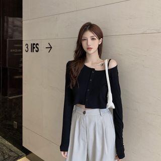 Long-sleeve Buttoned Top / Pants