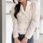 Double-breasted Lace Blazer