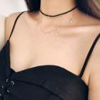 Sterling Silver Star Layered Choker