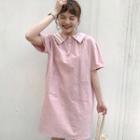 Short-sleeve Sailor Collar T-shirt Dress