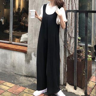 Short-sleeve T-shirt / Wide-leg Jumpsuit