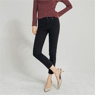 Cropped Black Skinny Jeans