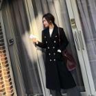 Double-breasted Wool Blend Long Tailored Coat