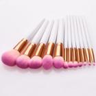 Set Of 12: Makeup Brush T-12-076 - Set Of 12 - White & Gold & Pink - One Size