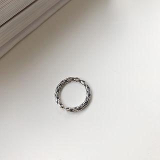 Engraved 925 Sterling Silver Open Ring K578 - One Size