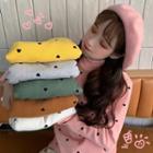 Ruffle Trim Heart Long-sleeve T-shirt