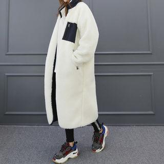 Two-way Sherpa-fleece Long Jacket